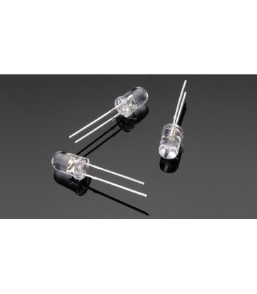 LED светодиод F5 white белый 10шт (11880)