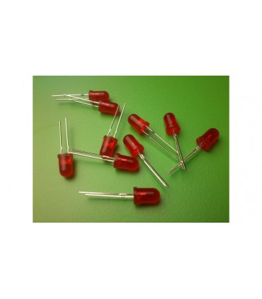 Светодиод LED F5 красный (11412)