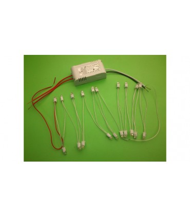 Набор светодиодов LED 20x0.5W 3000K с драйвером (11532)