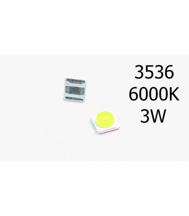 LED светодиод 3W 3536 6000K 220Lm SMD (15037)