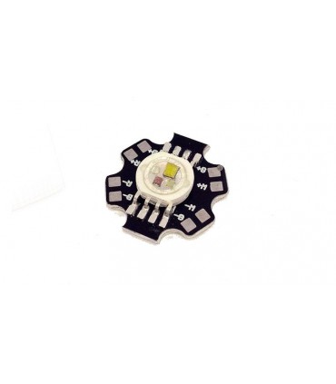 Светодиод RGBW с радиатором 6000K 38mil 4*1W 350mA (12566)