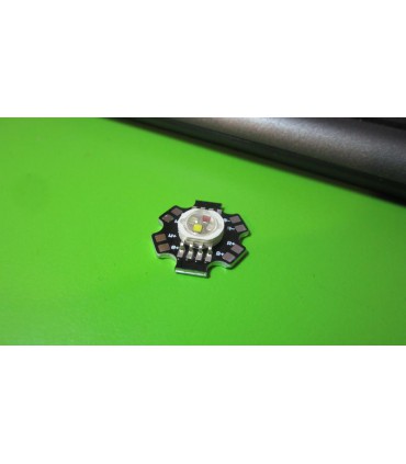 Светодиод RGBW с радиатором 6000K 38mil 4*1W 350mA (12566)