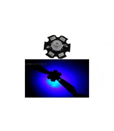 Светодиод LED на радиаторе 1W 455-460nm синий (17131)