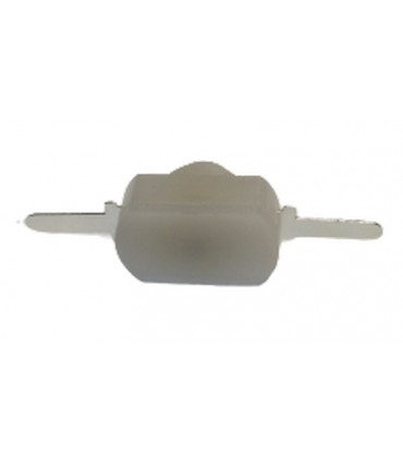 Кнопка фонарика белая с фиксацией 12*8*6мм. (19060)