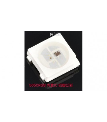 Адресный светодиод SMD WS2812B 5050 RGB с пиксельной адресацией (15984)