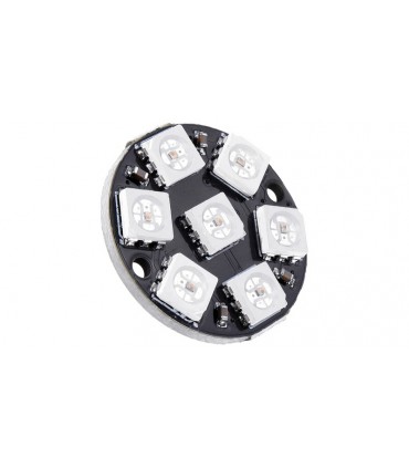 Светодиодная встроенная полноцветная подсветка 7 светодиодов WS2812 5050 RGB (17553)