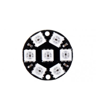 Светодиодная встроенная полноцветная подсветка 7 светодиодов WS2812 5050 RGB (17553)