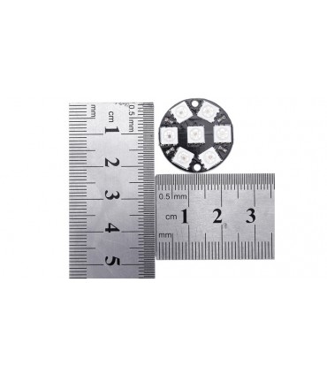 Светодиодная встроенная полноцветная подсветка 7 светодиодов WS2812 5050 RGB (17553)