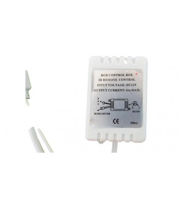 Контроллер RGB 12V инфракрасный 24 кнопки модуль 3528 5050 пульт ДУ IR44 (17652)