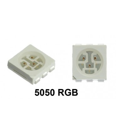 Светодиоды SMD 5050 RGB 10шт (12612)