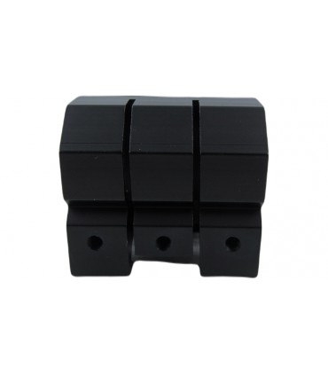 Зажим для фонарика прицела алюминий 25мм на планку 20мм (18904)