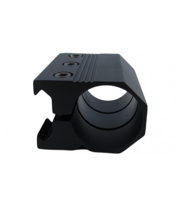 Зажим для фонарика прицела алюминий 25мм на планку 20мм (18904)