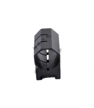 Зажим для фонарика прицела алюминий 25мм на планку 20мм (18904)