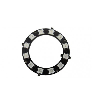 Светодиодный модуль RGB WS2812 5050 круг 12 диодов (17665)