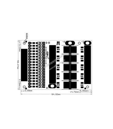 Плата защиты литиевого аккумулятора BMS плата LiFePo 13S 50A with balance (16695)