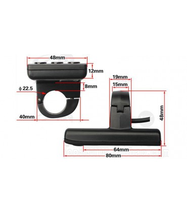 Контроллер электровелосипеда с дисплеем 350W 48V B48 866B-6 (16641)