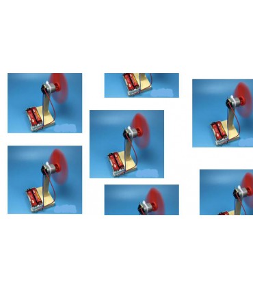 Детский конструктор DIY STEM-образование Машинка с пропеллером (16480)