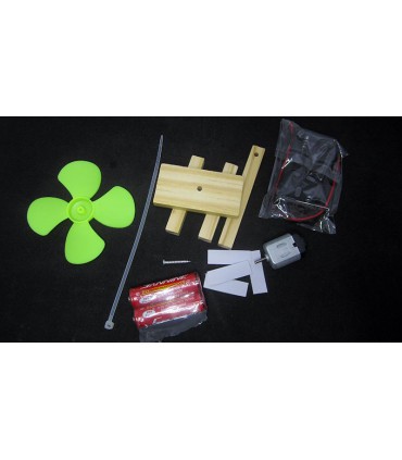 Детский конструктор DIY STEM-образование Машинка с пропеллером (16480)