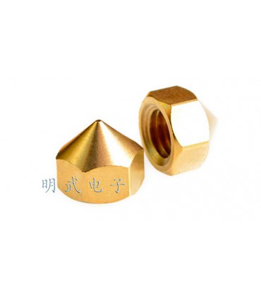 Медная насадка для 3D принтера 0.4мм резьба M10*1 (17977)