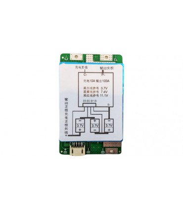 Контроллер защиты заряда разряда BMS 3*Li-Ion 100A (12925)
