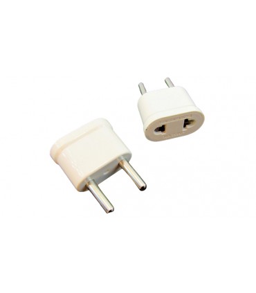 Переходник под евро для розетки белый 250V 10A (17394)