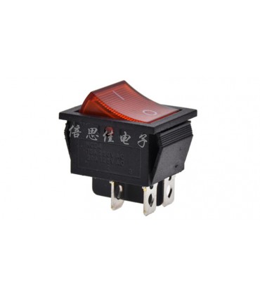 Переключатель без подсветки два положения KCD4 250V 16A (16380)