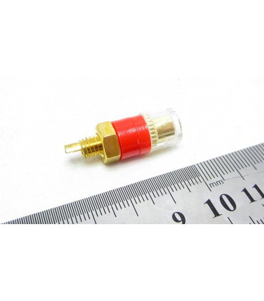 Пара клемм на приборный блок резьба 5.5мм красная и черная (16090)