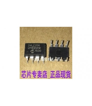 Микросхема EEPROM 24LC256 I/P DIP-8 I2C (11310)