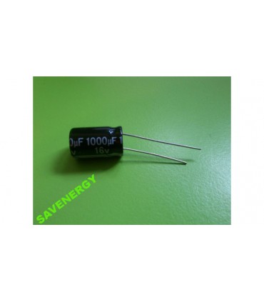 Конденсатор электролитический 1000uF 16V (10518)