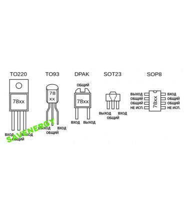 Стабилизатор напряжения L7805CV 5V 1500мA (10141)