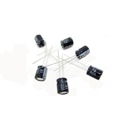 Конденсатор электролитический 16V 100uF 6*7mm (15658)