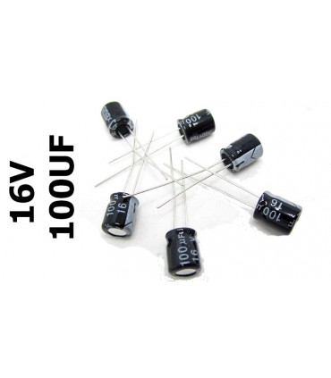 Конденсатор электролитический 16V 100uF 6*7mm (15658)