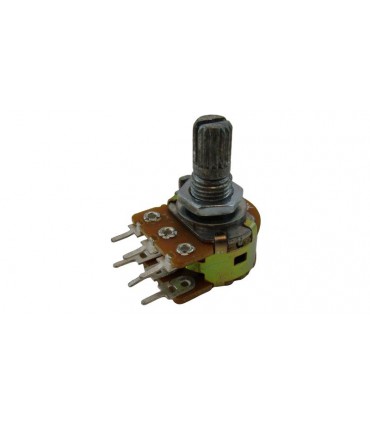 Потенциометр линейный сдвоенный B10K 10кОм 0.5Вт (14979)