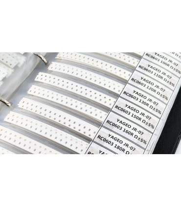 Набор резисторов SMD 0603 5% 170 видов по 50 штук в книжке (12944)