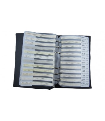 Набор конденсаторов SMD в книжке размер 0402 80 номиналов по 50 штук (19018)