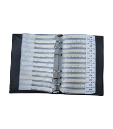 Набор SMD резисторов в книжке размер 0402 170 номиналов по 50 штук (19017)