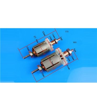 Электрический двигатель для фрезерного станка 12-24V 150W 775 (15480)