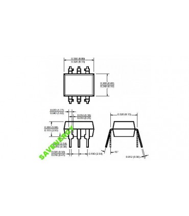Микросхема драйвер симистора MOC3022 dip (10073)