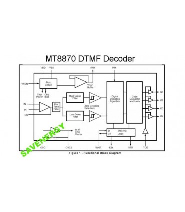 Микросхема DTMF декодер MT8870 sop (10002)