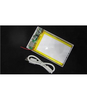 Powerbank slim павербанк тонкий Mi черный цвет 5V 1A 4000mAh (17146)