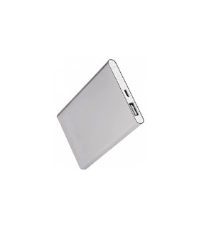 Powerbank slim павербанк тонкий Mi серый 5V 1A 4000mAh (15695)