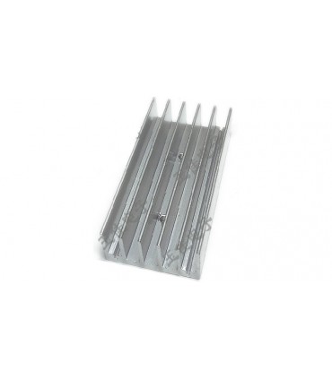 Радиатор алюминиевый 30*15*60мм с двойным отверстием (18594)