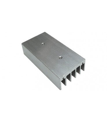 Радиатор алюминиевый 30*15*60мм с двойным отверстием (18594)