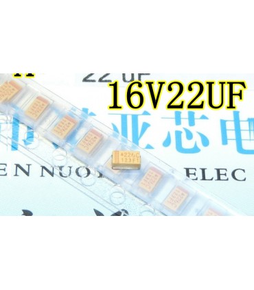 Танталовый конденсатор 16V 22uF (12915)