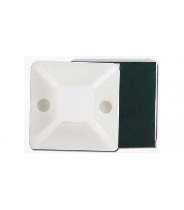 Площадка для крепления стяжек на липучке 30*30мм белая (16153)