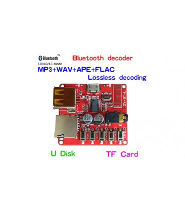 Модуль декодер MP3 Bluetooth 4.1 аудио приемник с USB (15871)