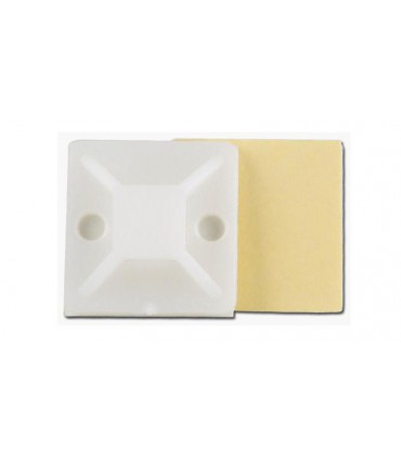 Площадка для крепления стяжек на липучке 30*30мм бежевая (16149)