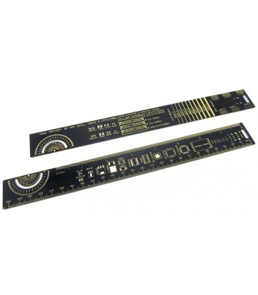 Линейка для электронщика в виде печатной платы 25см PCB Ruler (15592)