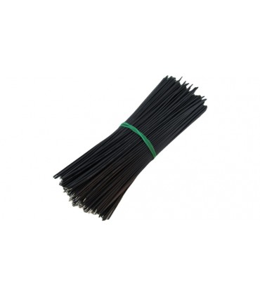 Кабель медный 1007 26AWG луженый 12см черный 10шт (18661)