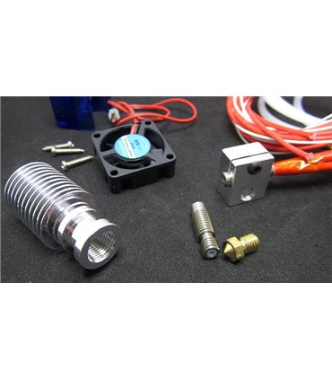 Хотэнд экструдер короткий 1.75*0.4 с вентилятором 3D-принтер (15181)